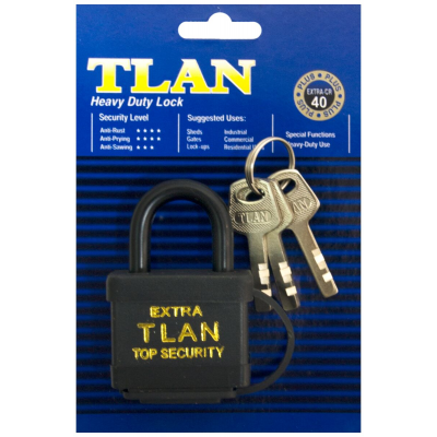 Замок навесной EXTRA TLAN черный 40мм