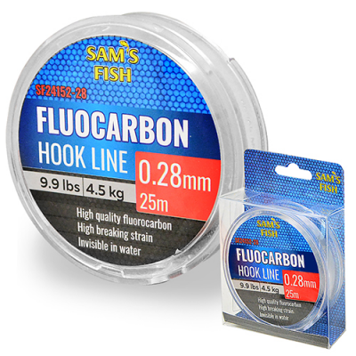Леска "100% Fluocarbon" 25м*0.28мм