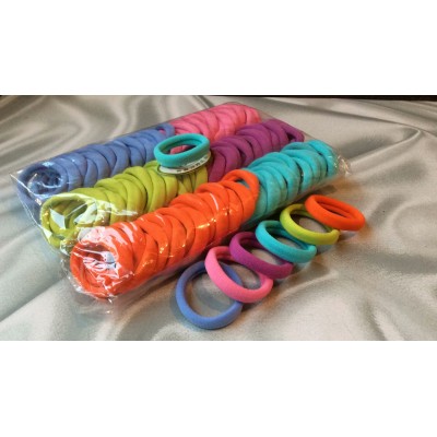 Резинка бесшовная, яркие тона, диам 3,5 см, плотная