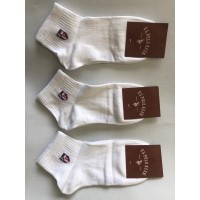 Носки POLO ликра хлопок средняя мужская 42-45. Цвет : белый . Производство Турция