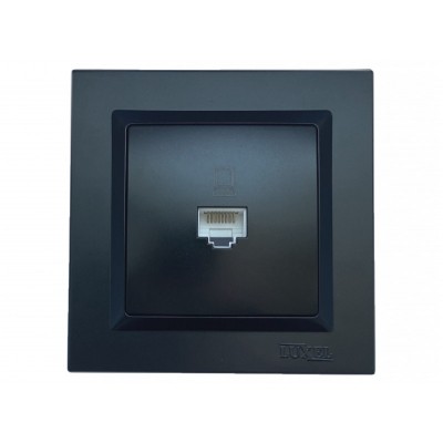 Компьютерная розетка Luxel JAZZ (9127) Черная