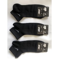 Носки NIKE ликра хлопок патик сетка 36-40. Цвет : черный
