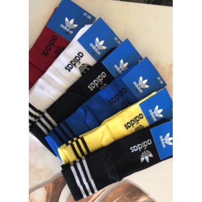 Носки ADIDAS ликра хлопок средние 37-39 . Цвет : яркое ассорти Носки ADIDAS ликра хлопок средние 37-39 . Цвет : яркое ассорти