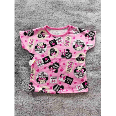 Футболка Розовая мышка (кулир) 1095 Размеры 28-34