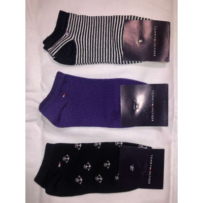 Носки TOMMY HILFIGER ликра хлопок патик ( низкие ) 36-40. Цвет : ассорти Турция