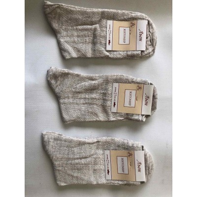 Носки Лён Житомир сетка мужская . Размеры : 25; 27; 29