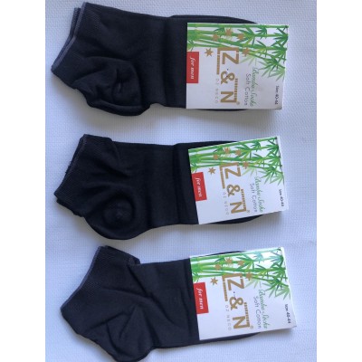 Носки ZN ликра патик бамбук мужские  40-44. Цвет : черный . Производство : Турция