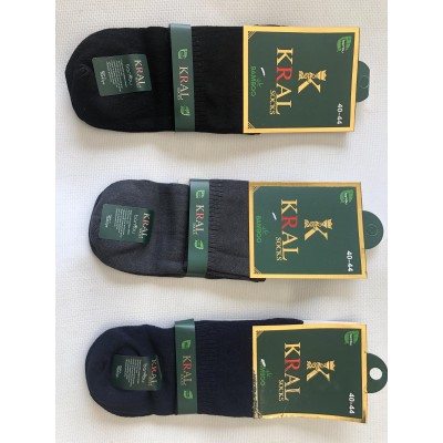 Носки KRAL бамбук средние мужские 40-44. Цвет : ассорти. Хорошее качество Турция