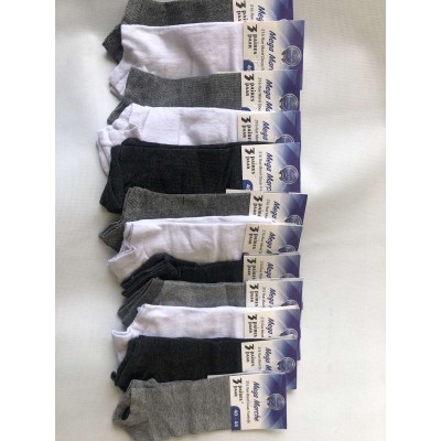 Носки MEGA MARCHE ликра хлопок патик и сетка мужская 40-45 . Цвет : ассорти. Производство Турция