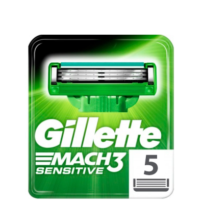 Кассеты сменные Gillette Mach3 Sensitive 5 шт