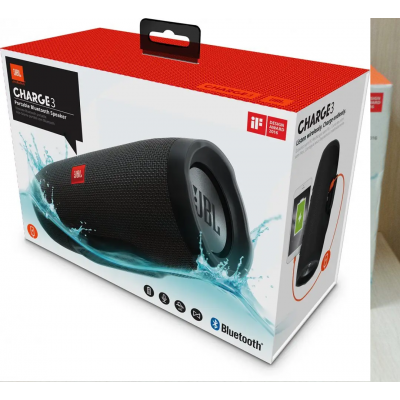 Портативная блютуз колонка JBL Charge 3 колонка с USB,SD,FM ЧЕРНАЯ