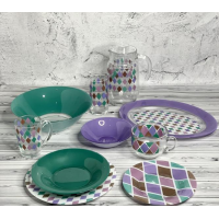 Сервиз Luminarc ROMBI Purple /46 пр.