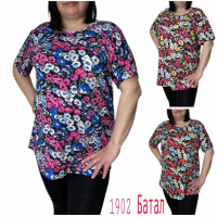 Жіночі футболки 111586. Розміри 4xl, 5xl , 6xl, 7xl, 8xl (58-68)