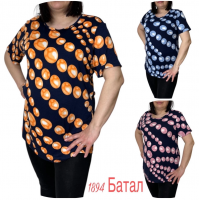 Жіночі футболки 111584. Розміри 4xl, 5xl , 6xl, 7xl, 8xl (58-68)