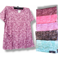 Футболка жіноча трикотажна ( марльовка). Розміри:  4XL-8XL.