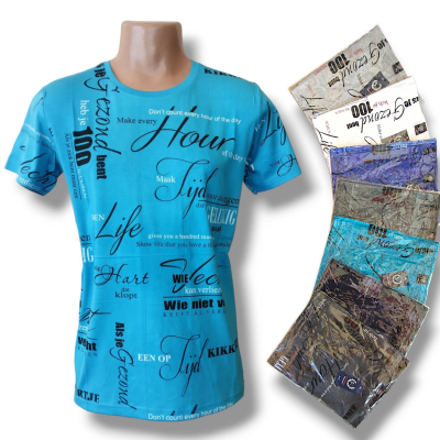 Футболка чоловіча трикотажна. Розмір : XL-5XL. різного кольору.