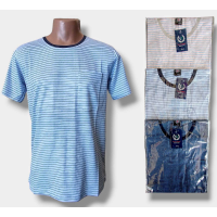 Футболка чоловіча трикотажна.  Розміри: XL, 2XL, 3XL, 4XL, 5XL.мікс