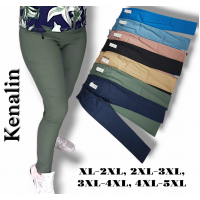 Брюки жіночі стрейч коттон. Kenalin. Дуже гарно тягнуться, тканина тоненька( не жарка). Норма. Розмір : XL-5XL. ( 48-54) різного кольору.