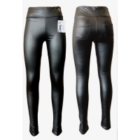 Лосіни жіночі з екошкіри. Демісезонн. Фірми CLOVER. Норма. Розмір : M, L, XL, 2XL ( 44-50). 