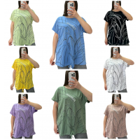 Футболка на завʼязці  25315. Розмір- L, XL, 2XL(батал) 52, 54, 56  Якість -хб трикотаж 