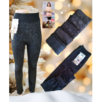 Лосіни жіночі безшовні теплі, всередині на хутрі. Фірми. Наталі. Колір чорний. Розмір один 50-56