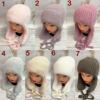 Шапка Вушанка Ангора. Розмір універсальний