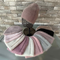 Шапка Ангора Подвійна. Розмір універсальний 