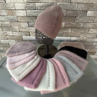 Шапка Ангора Подвійна. Розмір універсальний Шапка Ангора Подвійна. Розмір універсальний