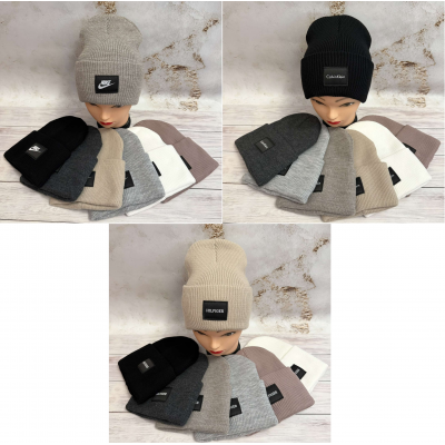 Шапка подвійна Акріл Софт (Hilfiger, Calvin Klein, Nike). Розмір універсальний Шапка подвійна Акріл Софт (Hilfiger, Calvin Klein, Nike). Розмір універсальний