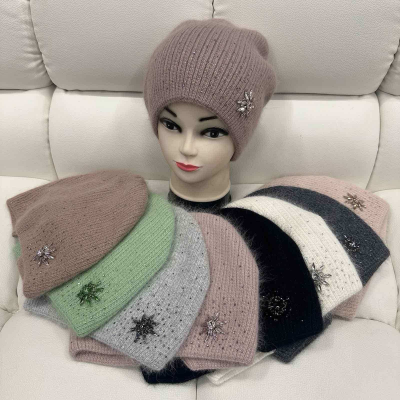 Шапка Ангора Пойдвійна. Розмір універсальний Шапка Ангора Пойдвійна. Розмір універсальний