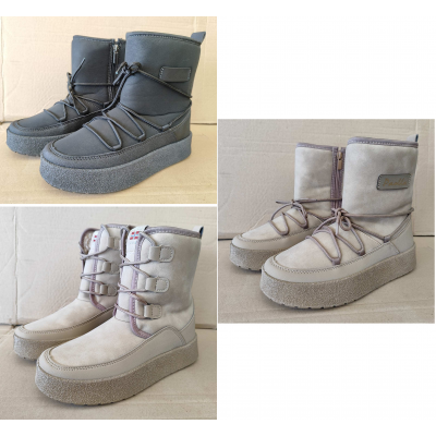 Дутики женские К1 черные, бежевые, р-р 37-42 Дутики женские К1 черные, бежевые, р-р 37-42