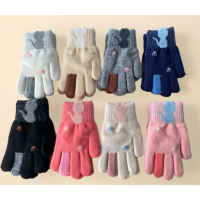 Рукавиці дитячі Подвійні 5123. Розмір 4-6 роки