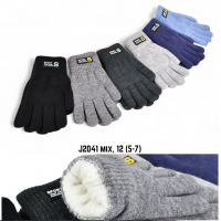 Рукавиці дитячі Подвійні J2041. Розмір 9-11 роки