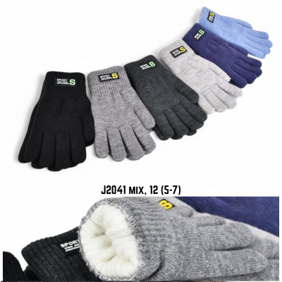 Рукавиці дитячі Подвійні J2041. Розмір 9-11 роки Рукавиці дитячі Подвійні J2041. Розмір 9-11 роки