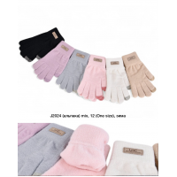 Рукавиці жіночі, Альпака, Одинарні, Сенсор , J2024. Розмір універсальний