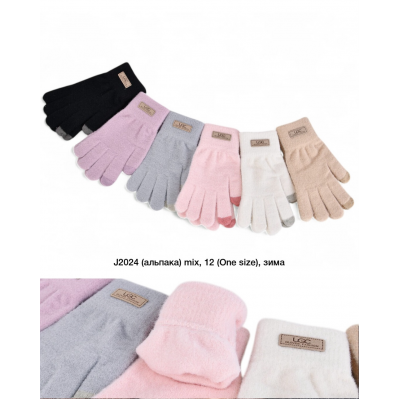 Рукавиці жіночі, Альпака, Одинарні, Сенсор , J2024. Розмір універсальний