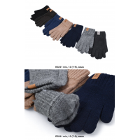 Рукавички підліток Одинарні, Альпака. E0241.  Розмір L 10-12 років,  XL 12-14