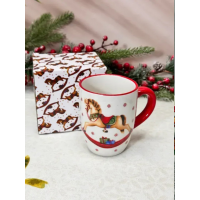 Керамическая чашка(350мл) символ года2026 Лошадь