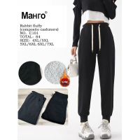 Жіночі теплі спортивні штани. На хутрі. Розміри 44-56. В упаковці 6 шт різного кольору. 83897 Жіночі теплі спортивні штани. На хутрі. Розміри 44-56. В упаковці 6 шт різного кольору. 83897