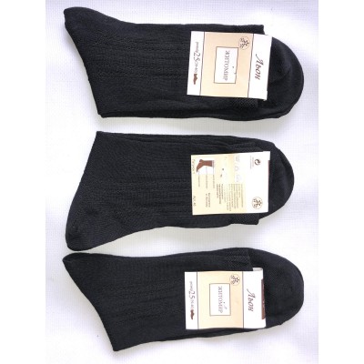 Носки Лён мужской Размеры : 25; 27; 29. Цвет : черный