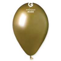 Шары воздушные хром золото 12" (50 шт/уп) Gemar 