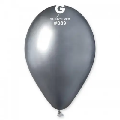 Шары воздушные хром серебро 12" (50 шт/уп) Gemar