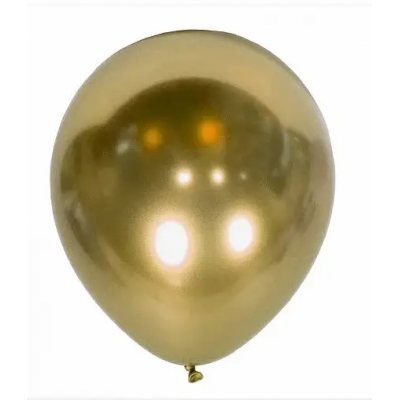 Шары воздушные хром золото 12" (50 шт/уп), Китай