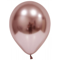 Шары воздушные хром розовое золото 12" (50 шт/уп) Balonevi 