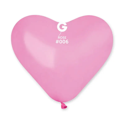 Воздушные шары сердце 10" (25 см) розовое пастель