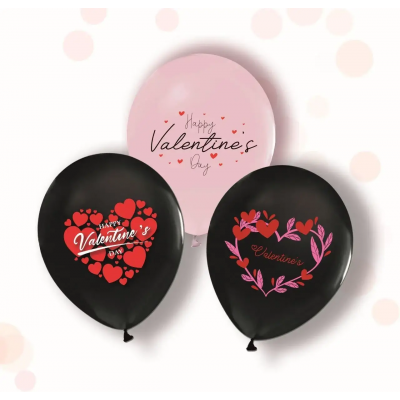 Воздушные шары "Valentines Day" ассорти ТМ Твоя Забава (50 штук)