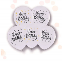 Воздушные шары "Happy Birthday" ТМ Твоя Забава (50 штук)