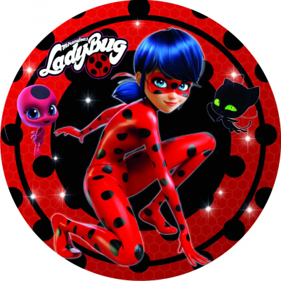 Тарелки бумажные одноразовые детские " Леди Жук " 18 см 10 шт Тарелки бумажные одноразовые детские " Леди Жук " 18 см 10 шт