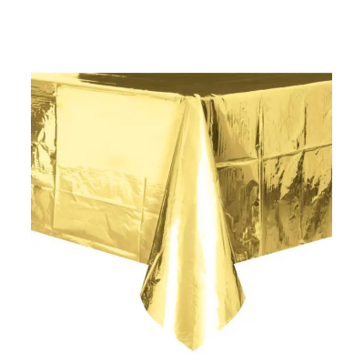 Скатерть праздничная двухсторонняя "Золото-серебро" 137х183 см