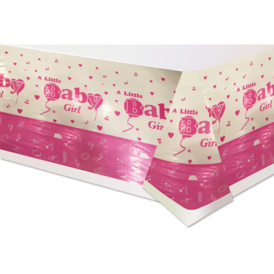 Скатерть детская полиэтиленовая " Baby Girl " 180x110 см